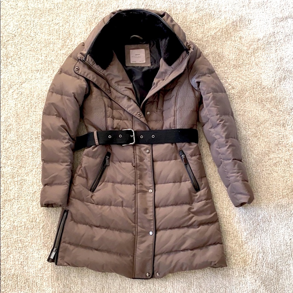 Zara down puffer coat